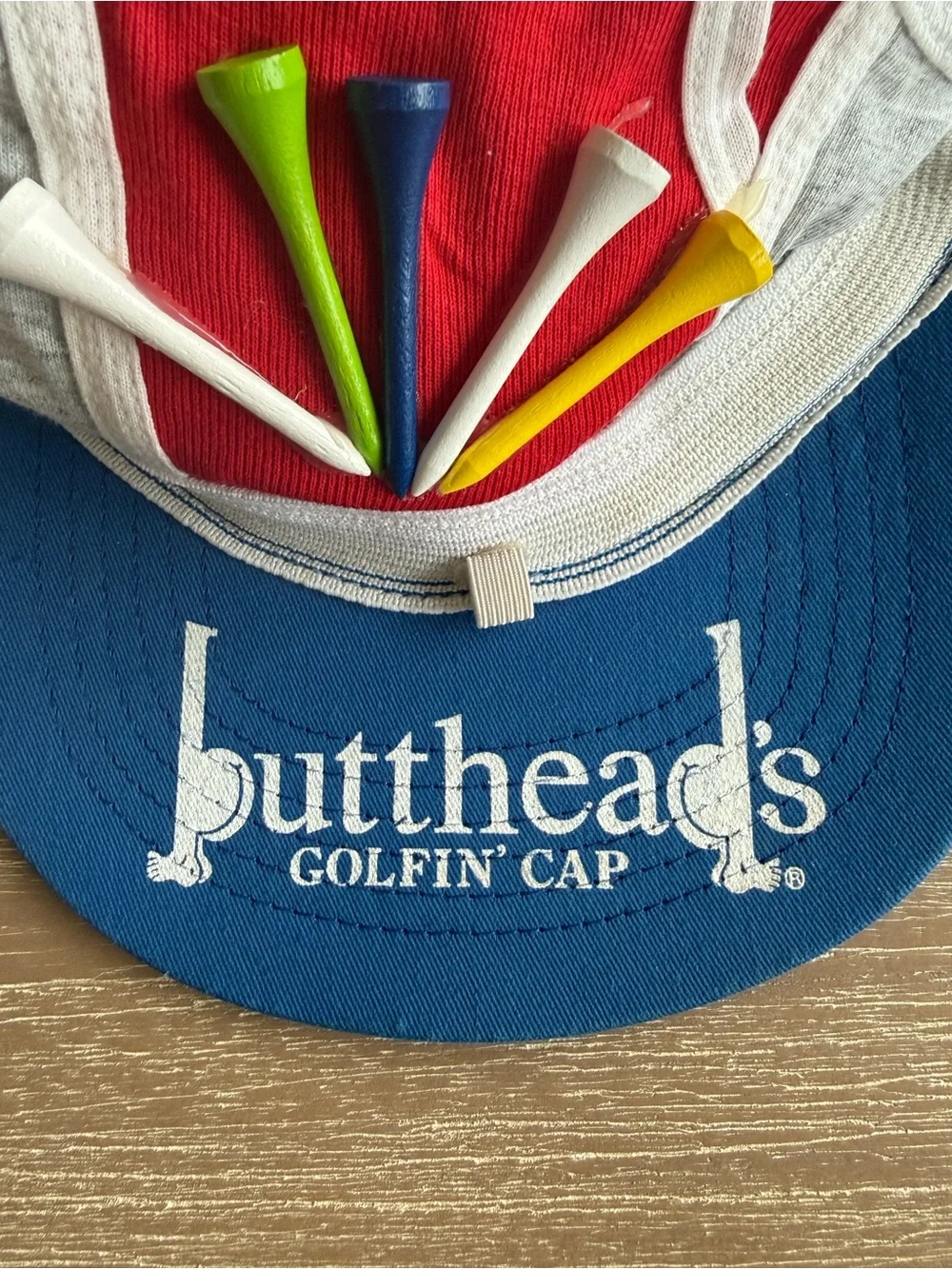 Vintage 90's 1992 Genuine BUTTHEAD's Golfin' Cap Spoof Funny Humor Novelty Hat